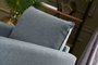 Atelier Del Sofa Sofá de 1 Plaza Azul Tapizado en Poliéster Cómodo y Elegante 82x85x81 cm