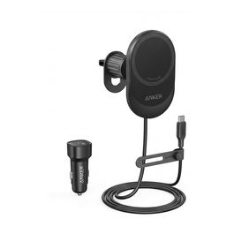 Anker MagGo Cargador Inalámbrico Magnético para Coche 15W, Negro