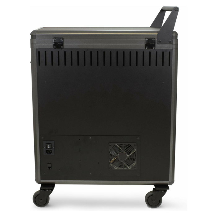 DICOTA D32004 Carro de Carga y Gestión para 14 Portátiles, Negro, Aluminio, Versión EU