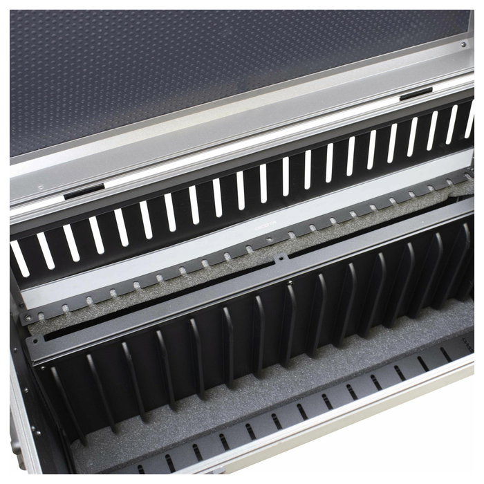 DICOTA D32004 Carro de Carga y Gestión para 14 Portátiles, Negro, Aluminio, Versión EU