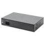 Digitus Conmutador Gigabit No Administrado, 8 Puertos (6 PoE+), 2 SFP, 180W Presupuesto PoE, Negro, Switch de Red
