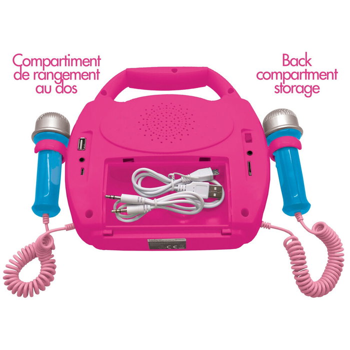 Altavoz Bluetooth con Micrófono Karaoke Lexibook PRINCESA DE DISNEY Altavoz Bluetooth con Micrófono Karaoke Lexibook PRINCESA DE DISNEY