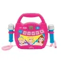 Lexibook Altavoz Bluetooth Karaoke Princesa de Disney con Efectos de Luz y 2 Micrófonos, Batería Recargable