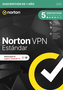 Norton VPN Estándar - Protección Privacidad y Seguridad Online, Acceso Global a Contenidos, Anti-Malware, Anti-Phishing para 5 Dispositivos, 1 Año