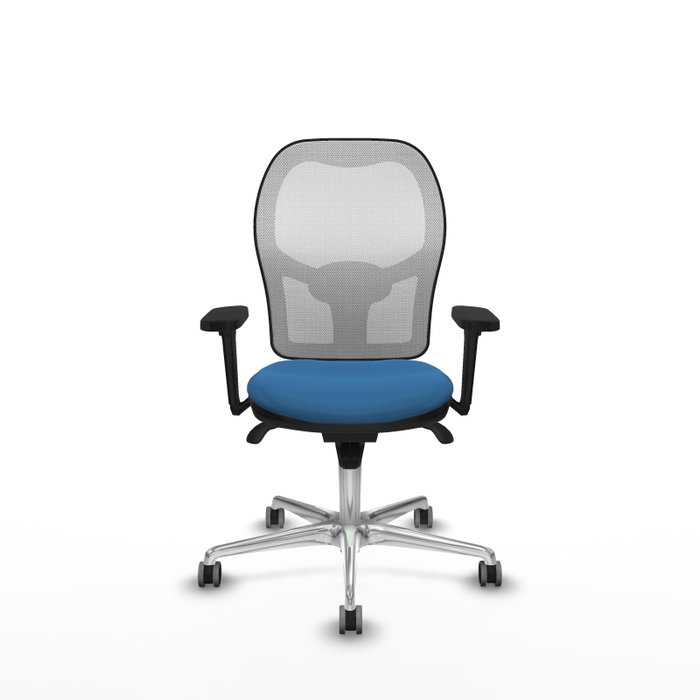 PIQUERAS Y CRESPO Silla de oficina Jorquera con mecanismo Sincro, Azul claro y Blanco PIQUERAS Y CRESPO Silla de oficina Jorquera con mecanismo Sincro, Azul claro y Blanco