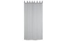 DKD Home Decor Cortina de Algodón y Poliéster con Trabillas, 140x260 cm, Gris Claro