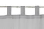 DKD Home Decor Cortina de Algodón y Poliéster con Trabillas, 140x260 cm, Gris Claro
