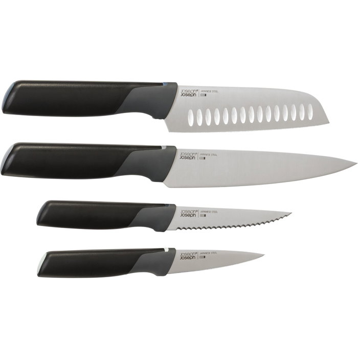 Joseph Joseph Folio Plus Set de 8 piezas de tablas de cortar y cuchillos Gris