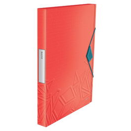 Carpeta De Proyectos Leitz Urban Chic Pp A4 Gomas 2,5 Cm Rojo (Set de 5)