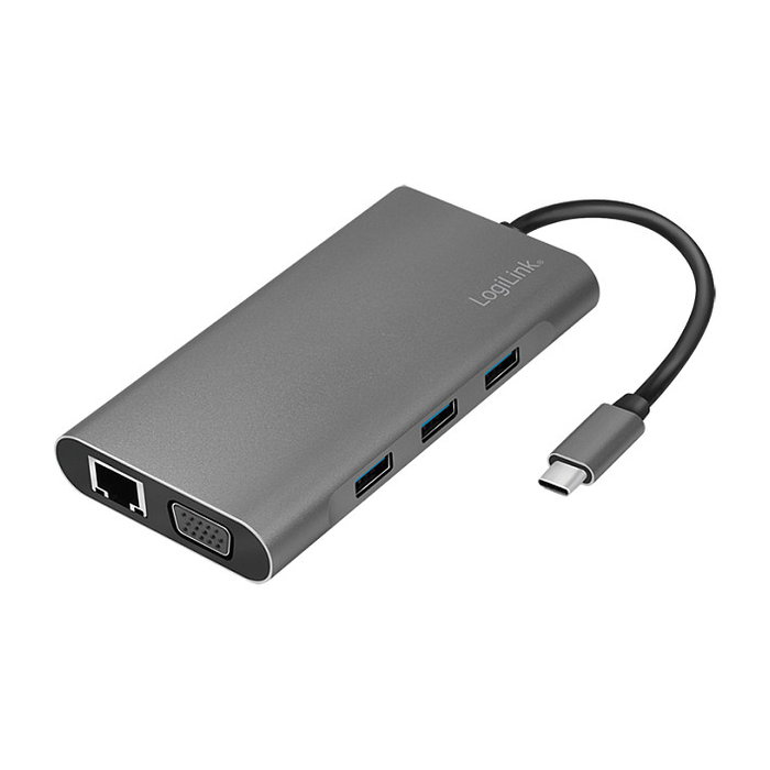 LogiLink Dockingstation USB 3.2 Gen1 USB-C de 10 puertos con PD