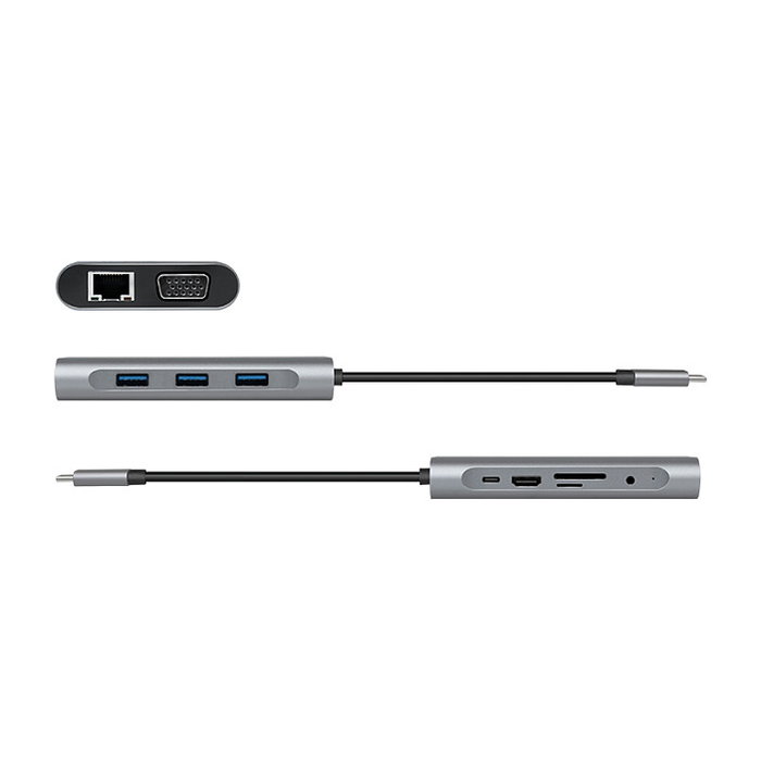 LogiLink Dockingstation USB 3.2 Gen1 USB-C de 10 puertos con PD
