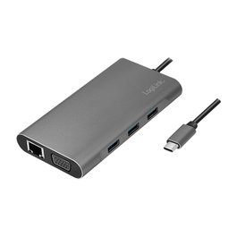 LogiLink Dockingstation USB 3.2 Gen1 USB-C de 10 puertos con PD