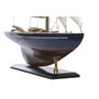 DKD Home Decor Barco de Madera Azul Marino