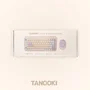 Tanooki TNK4001 Pack Teclado y Ratón Inalámbrico USB + Bluetooth QWERTY Inglés Español para PC/Mac, Color Crema