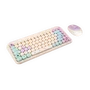 Tanooki Pack Teclado y Ratón Inalámbrico Crema