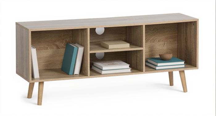 Inde Mueble Auxiliar Moblekit con 4 Compartimentos, 110 x 29 x 47 cm (Al x An x Pr)