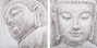 DKD Home Decor Cuadro Lienzo Pino Buda Surtido de 2 Unidades