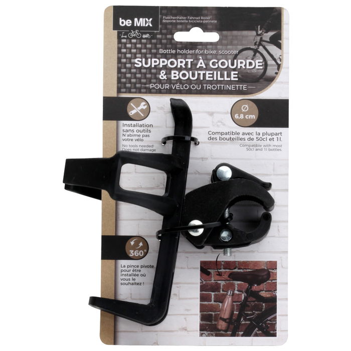Be Mix Soporte Para Botella Bicicleta Vallee Outlet Fácil Instalación Compatible Botellas 500ml y 1L
