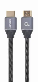 Gembird CCBP-HDMI-2M Cable HDMI Alta Velocidad 4K 18 Gbit/s con Ethernet, HDMI 2.0, 2 Metros, 60 Hz, Chapado en Oro, Negro