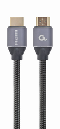 GEMBIRD CCBP-HDMI-2M Cable HDMI Tipo A Estándar Macho/Macho Chapado en Oro Negro 2 Metros Versión 2.0 con ARC