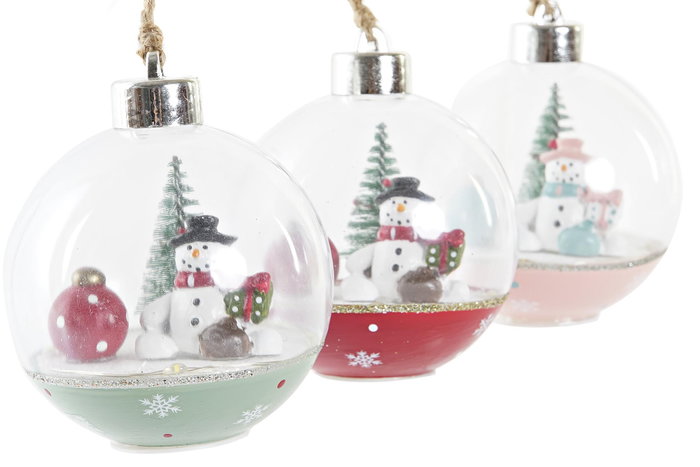 DKD Home Decor Decoración Colgante de PVC con Muñeco de Nieve y LED Surtida DKD Home Decor Decoración Colgante de PVC con Muñeco de Nieve y LED Surtida