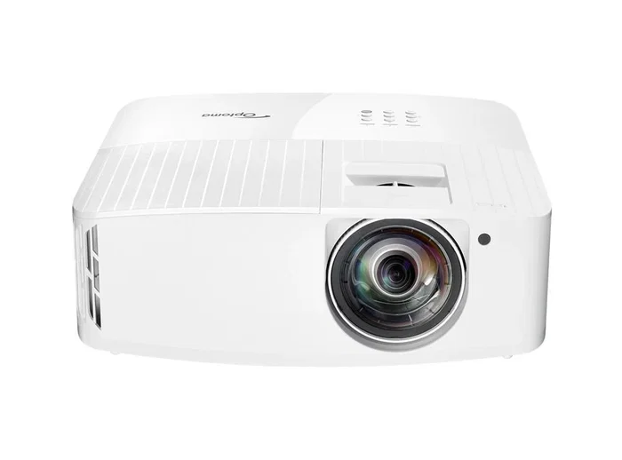 Optoma 4K400STx Proyector de Corto Alcance, 4000 Lúmenes ANSI, True UHD 4K (3840x2160), DLP, 3D, Compatible HDR y HLG, Blanco