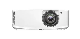 Optoma 4K400STx Proyector de Corto Alcance, 4000 Lúmenes ANSI, True UHD 4K (3840x2160), DLP, 3D, Compatible HDR y HLG, Blanco