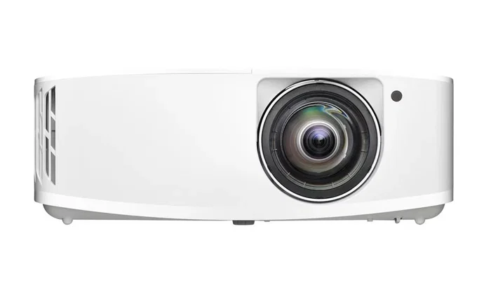 Optoma 4K400STx Proyector de Corto Alcance, 4000 Lúmenes ANSI, True UHD 4K (3840x2160), DLP, 3D, Compatible HDR y HLG, Blanco