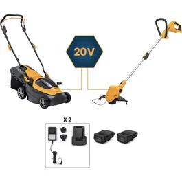 Stiga Cortacésped a Batería 20V, Ancho Corte 34 cm Modelo Collector 136e + Desbrozadora a Batería 20V Modelo GT100eSTIGA - STI8008984873643