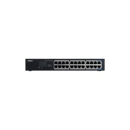 Dahua Switch de Red 24 Puertos Gigabit (DH-S3024 24GT) para Sistemas de Vigilancia IP CCTV, 10/100/1000 Mbps, Negro