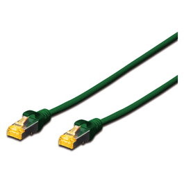 Digitus Cable de conexión CAT 6A S/FTP, 0,5m, Verde