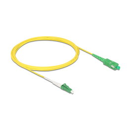 DeLOCK Cable de fibra óptica LC-APC a SC-APC Simplex Singlemode OS2 3 m