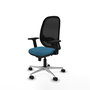 PIQUERAS Y CRESPO Silla de oficina Cilanco Verde petróleo y Negro