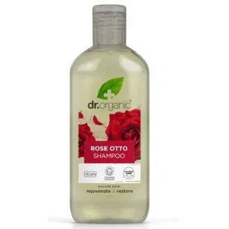 Dr. Organic Champú Rosa de Damasco 265 ml - Revitaliza y aporta volumen, pelo rejuvenecido, uso diario, apto para veganos Dr. Organic Champú Rosa de Damasco 265 ml - Revitaliza y aporta volumen, pelo rejuvenecido, uso diario, apto para veganos