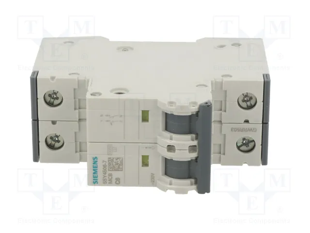 SIEMENS 5SY4506-7 Interruptor magnetotérmico 6A 1+N SIEMENS 5SY4506-7 Interruptor magnetotérmico 6A 1+N