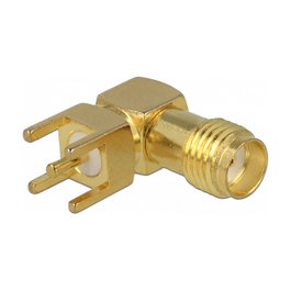 DeLOCK 65849 Conector coaxial SMA de 90° para PCB