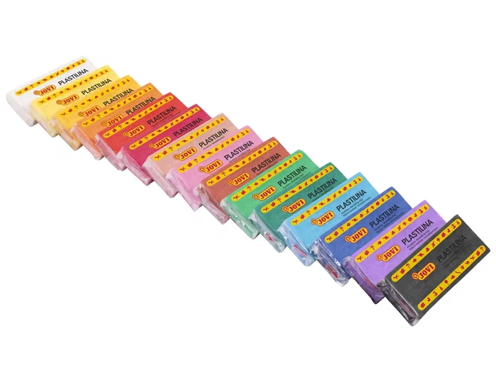 Jovi Plastilina 71S Caja Expositora de 15 Pastillas de 150g Colores Surtidos