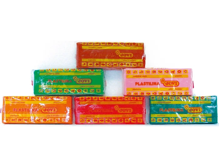 Jovi Plastilina Caja de 15 Unidades Colores Surtidos - Pasta Vegetal Moldeable para Niños +3 Años