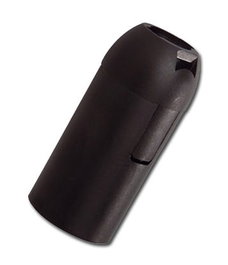 Portalámparas eléctrico E-14 negro