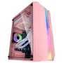 Mars Gaming Caja MC-S1 Micro-ATX Rosa, Ventana Lateral
