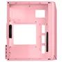 Mars Gaming Caja Gaming Micro-ATX MC-S1 Rosa Mini Tower con Iluminación ARGB, Ventana Lateral y Ventilador FRGB Incluido