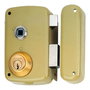 Lince Cerradura de Sobreponer 5056B Bicapa-Oro Mano Derecha 60mm
