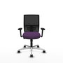 PIQUERAS Y CRESPO Silla de oficina Yunquera Morado y Negro