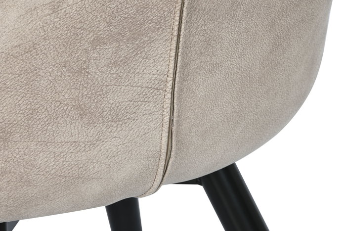 DKD Home Decor Silla PU Metal Beige