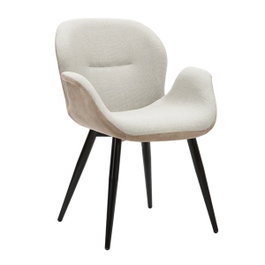 DKD Home Decor Silla PU Metal Beige