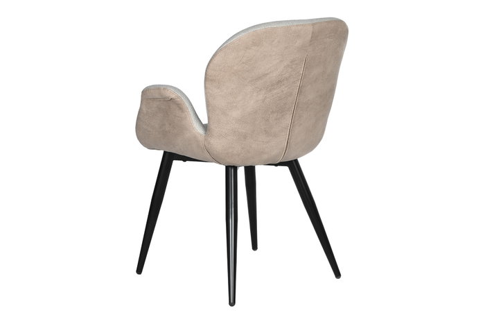 DKD Home Decor Silla PU Metal Beige