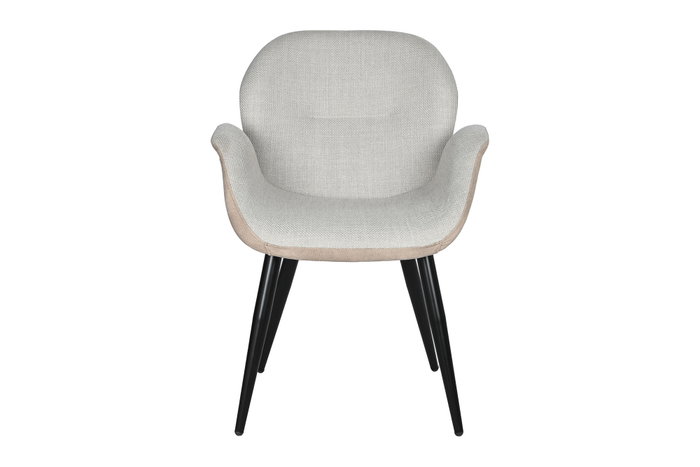 DKD Home Decor Silla PU Metal Beige