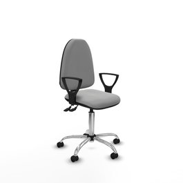 PIQUERAS Y CRESPO Silla de oficina Aýna Gris claro con Similpiel