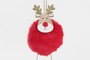 DKD Home Decor Decoración Colgante Navidad Tradicional Blanco Rojo 2.5 x 24 x 7 cm (12 Unidades)