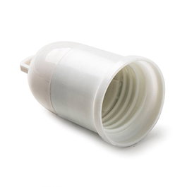 Famatel Portalámparas termoplástico provisional E27 4A 250V blanco